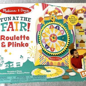 Melissa & Doug Fun At The Fair Plinko & Roulette Carnival Game Toddler, …